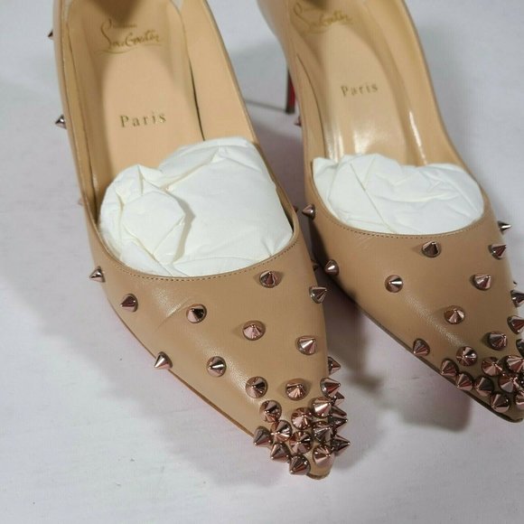 CHRISTIAN LOUBOUTIN Nude Degraspike Stud Pumps - Picture 3 of 9